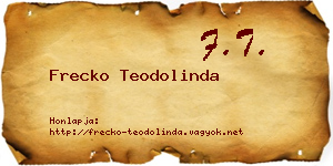 Frecko Teodolinda névjegykártya